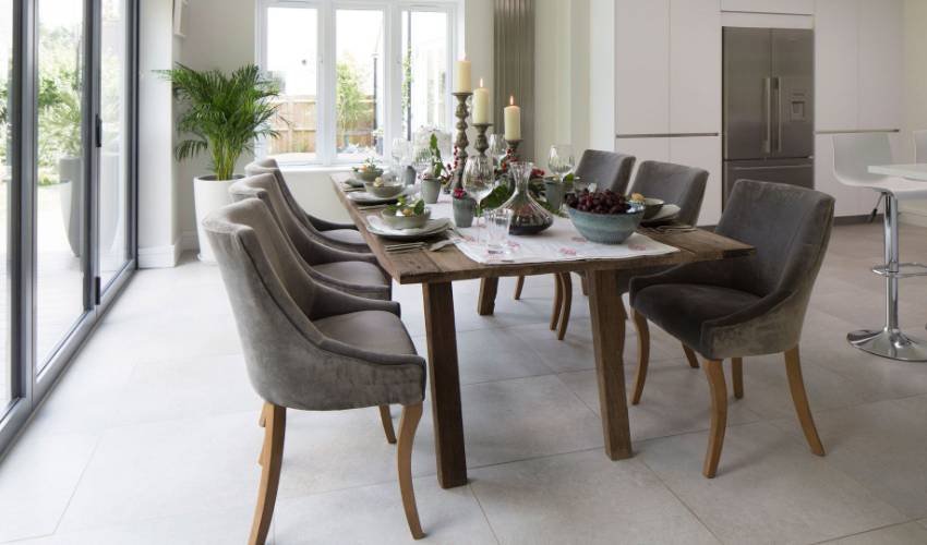 Velvet Upholstered Dining Chairs