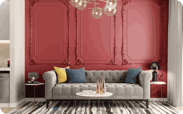 Red Wall Panel