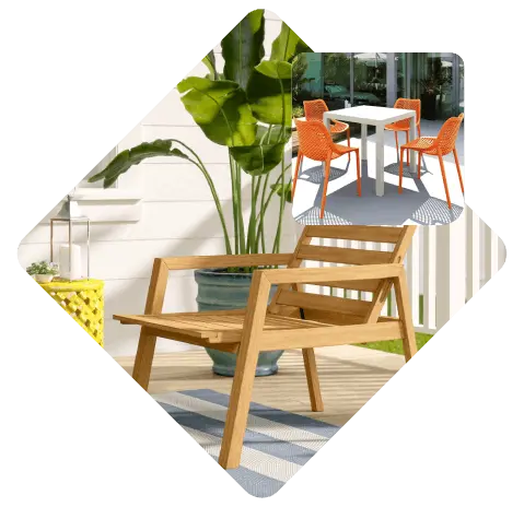 Tramontina Verona Wood Lounge Chairs