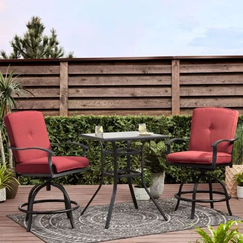 Outdoor Round Bistro Chairs