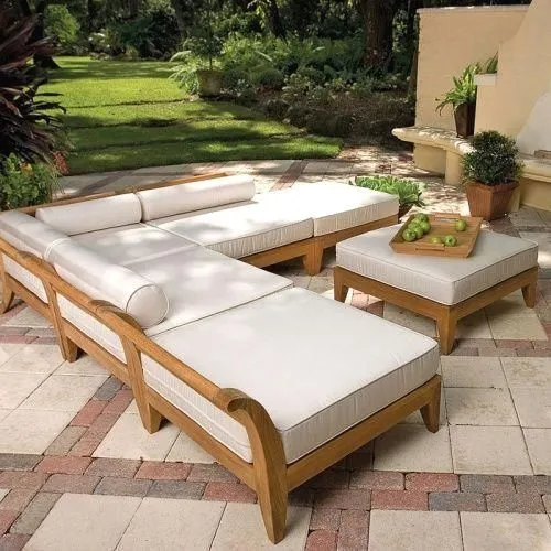 Outdoor furniture set upholstery