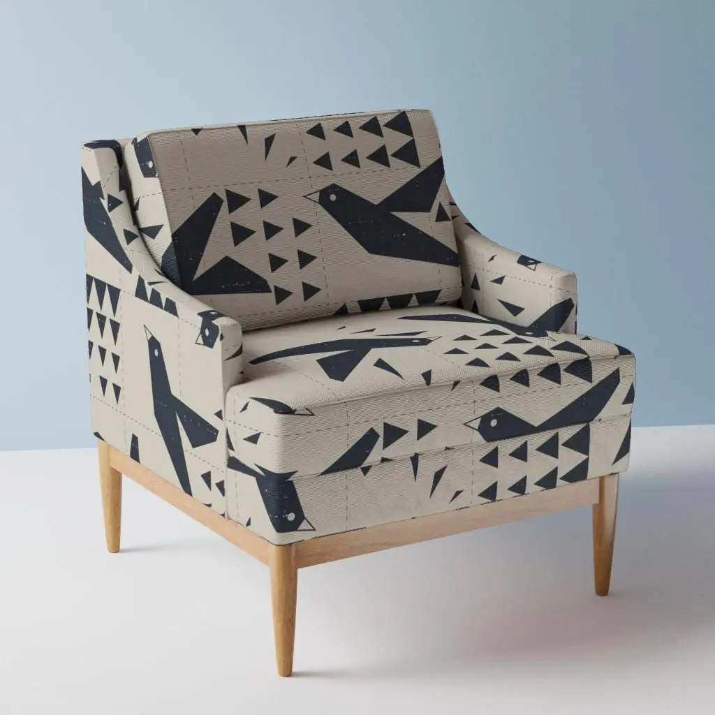 Abstract Floral Fabric Prints For Upholstery